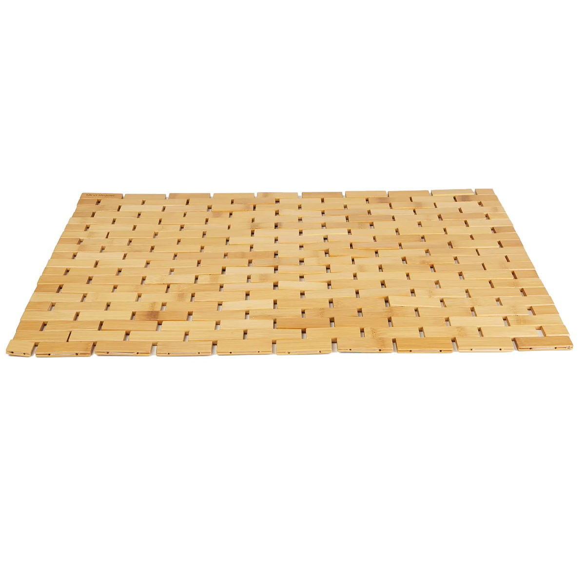 Mind Reader Bath Mat Shower Mat Bathtub Mat Bathroom Accessory Wood Rayon from Bamboo 23.5"L x 16.5"W x 0.4"H Brown