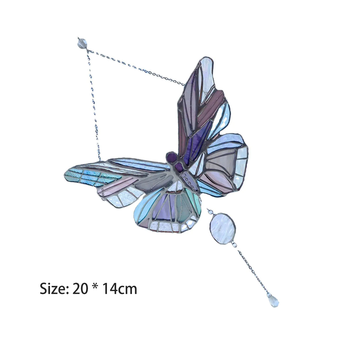Colorful Butterfly Acrylic Sun Catcher Wind Chime Decor