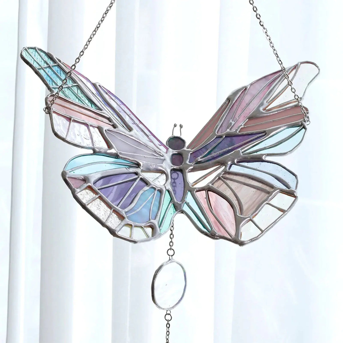Colorful Butterfly Acrylic Sun Catcher Wind Chime Decor