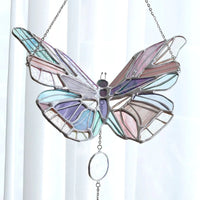 Colorful Butterfly Acrylic Sun Catcher Wind Chime Decor